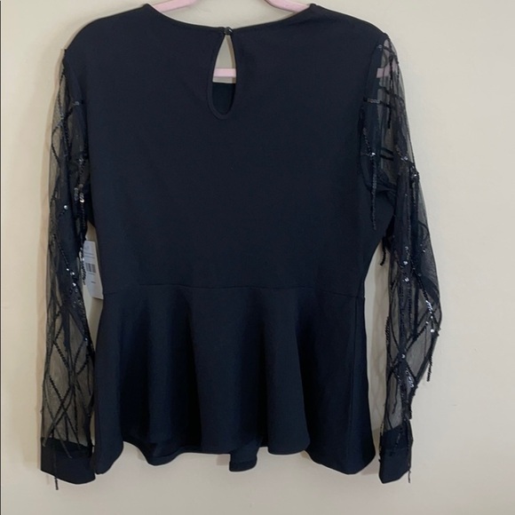 FTF Fashion to Figure peplum sequin top blouse 0 - Picture 11 of 12